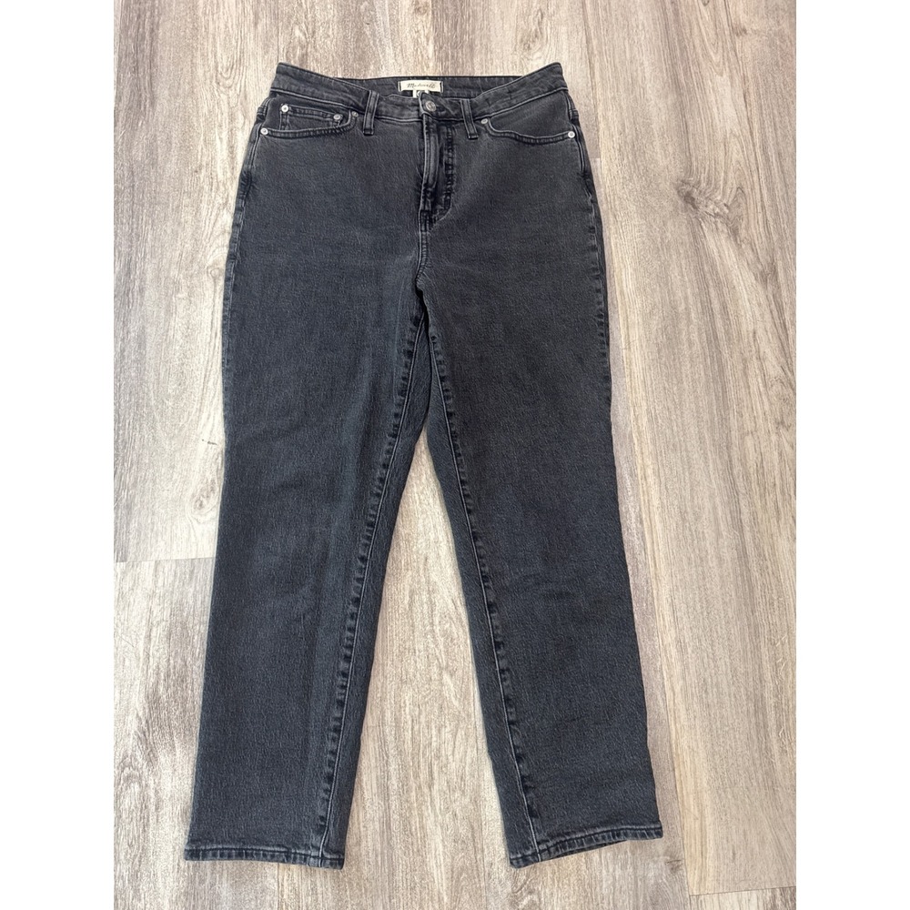 Madewell The Curvy Perfect Vintage Jean‎ 29 Faded Black High Rise Tapered Denim